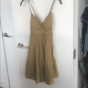 Free people plaid mini dress